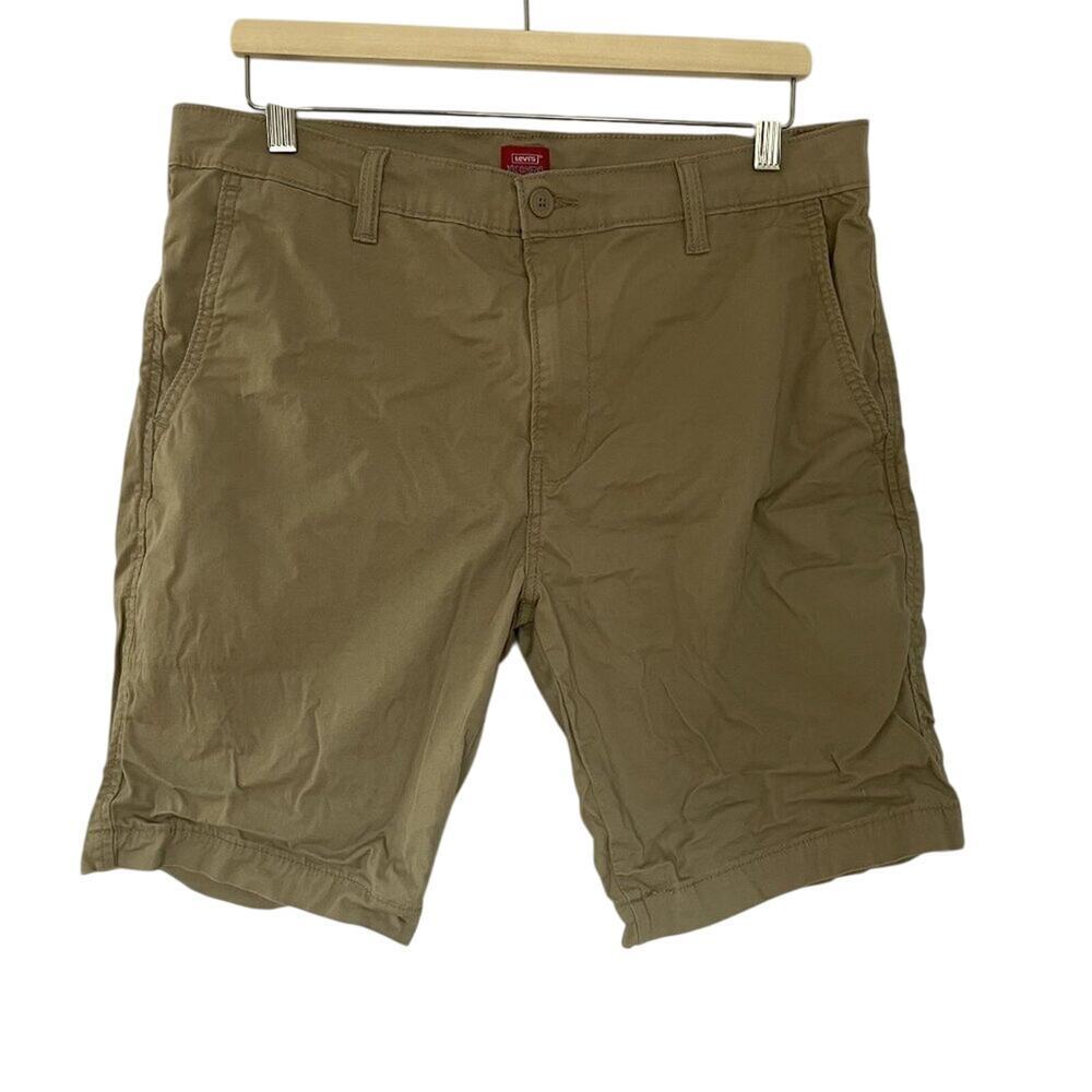 Levi's XX Chino Shorts 35 Khaki Mens Waterless Stretch Cotton